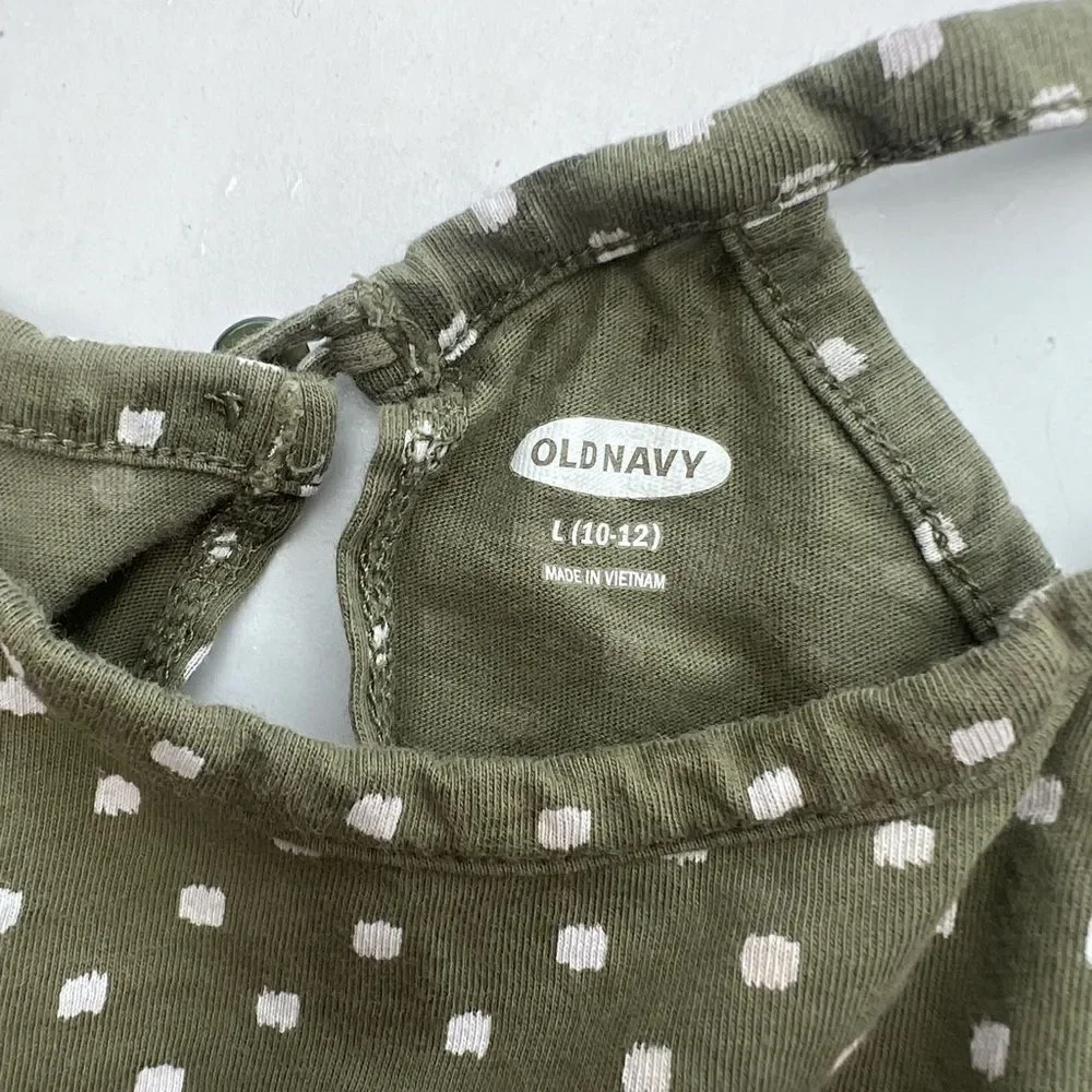 Old Navy Girls Polka For Shorts Romper Size Large (10-12)